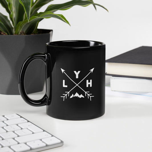 LYH Arrows Black Glossy Mug