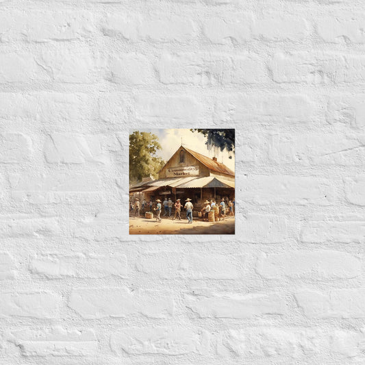 Community Market Premium Art Print