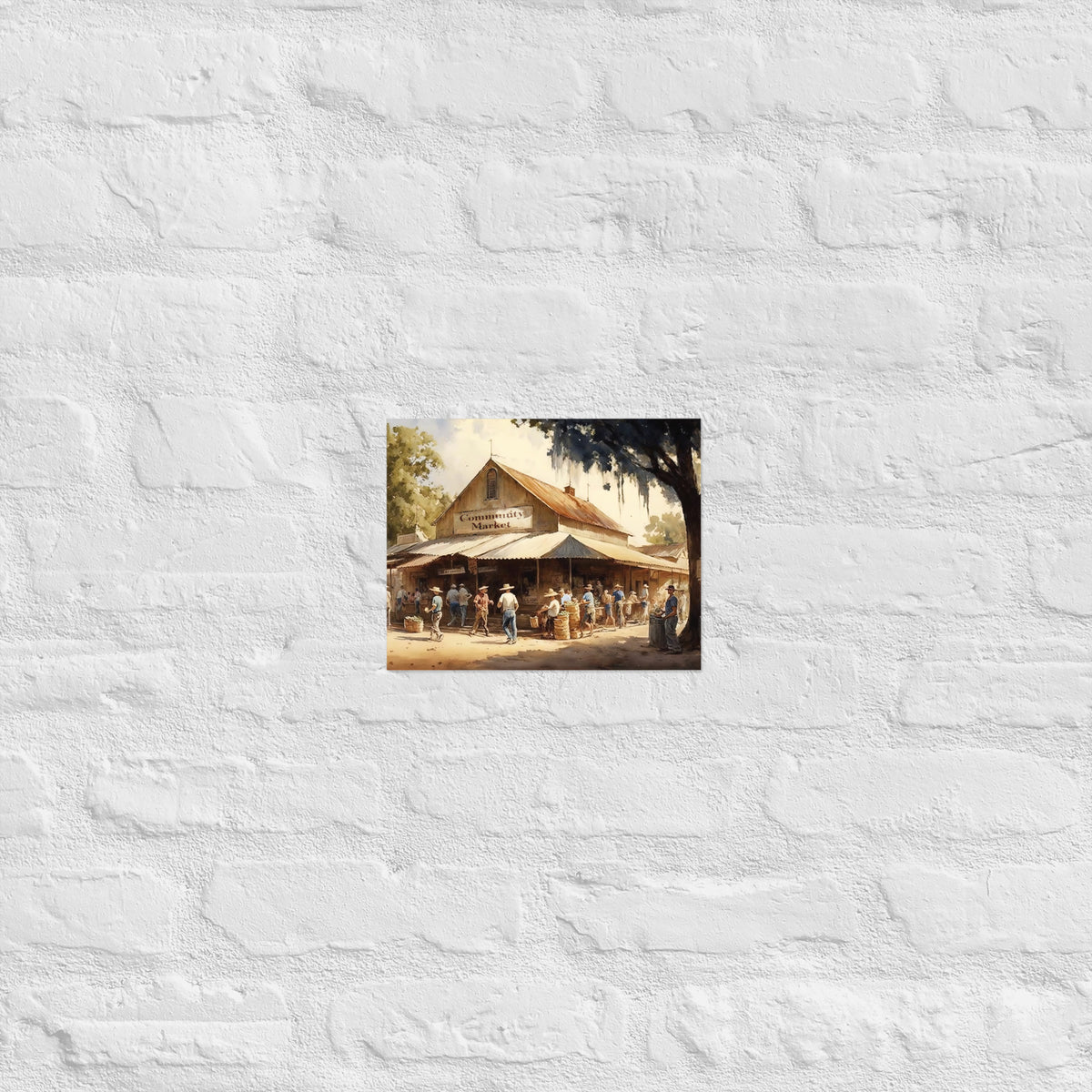 Community Market Premium Art Print