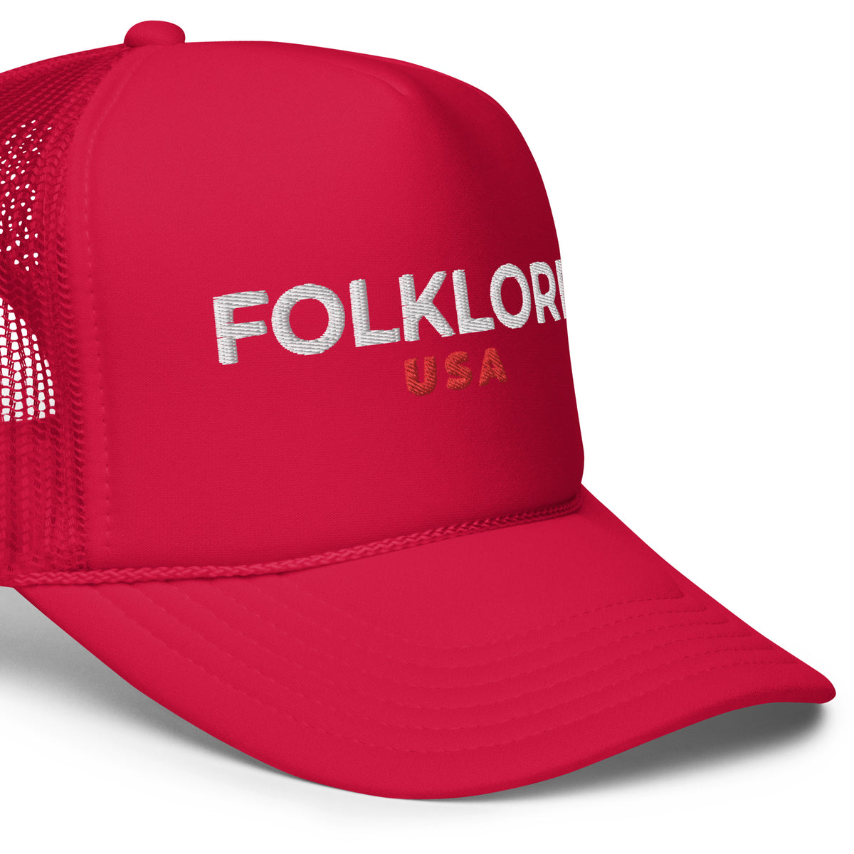 Folklore Foam Trucker Hat (White Text)