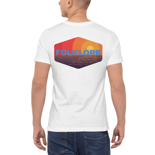 Outdoor Adventure Unisex Pocket Tee (Sunset Shore)