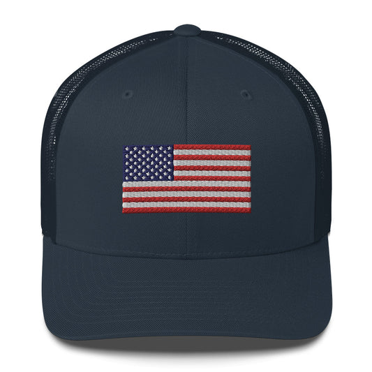USA Flag Trucker Hat
