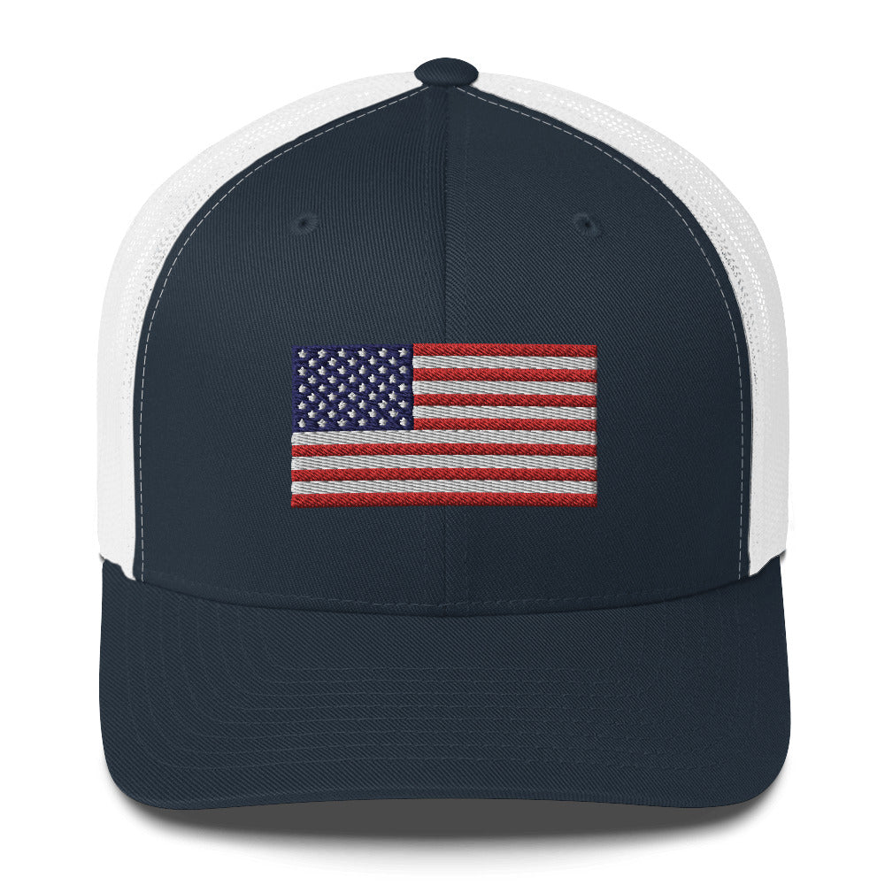 USA Flag Trucker Hat