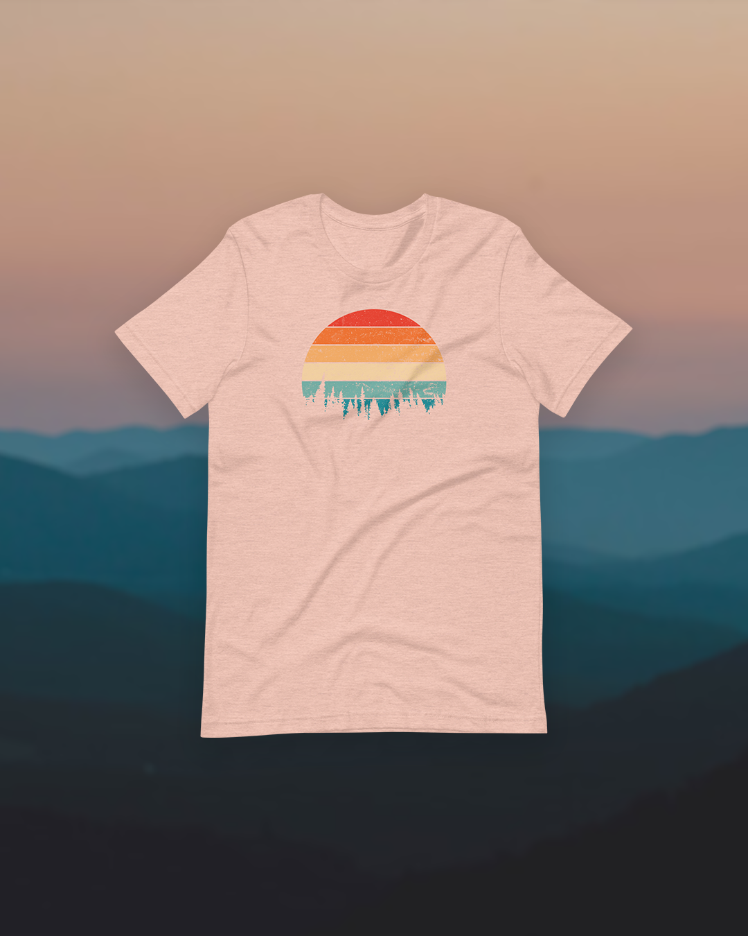 Retro Sunset Silhouette T-Shirt