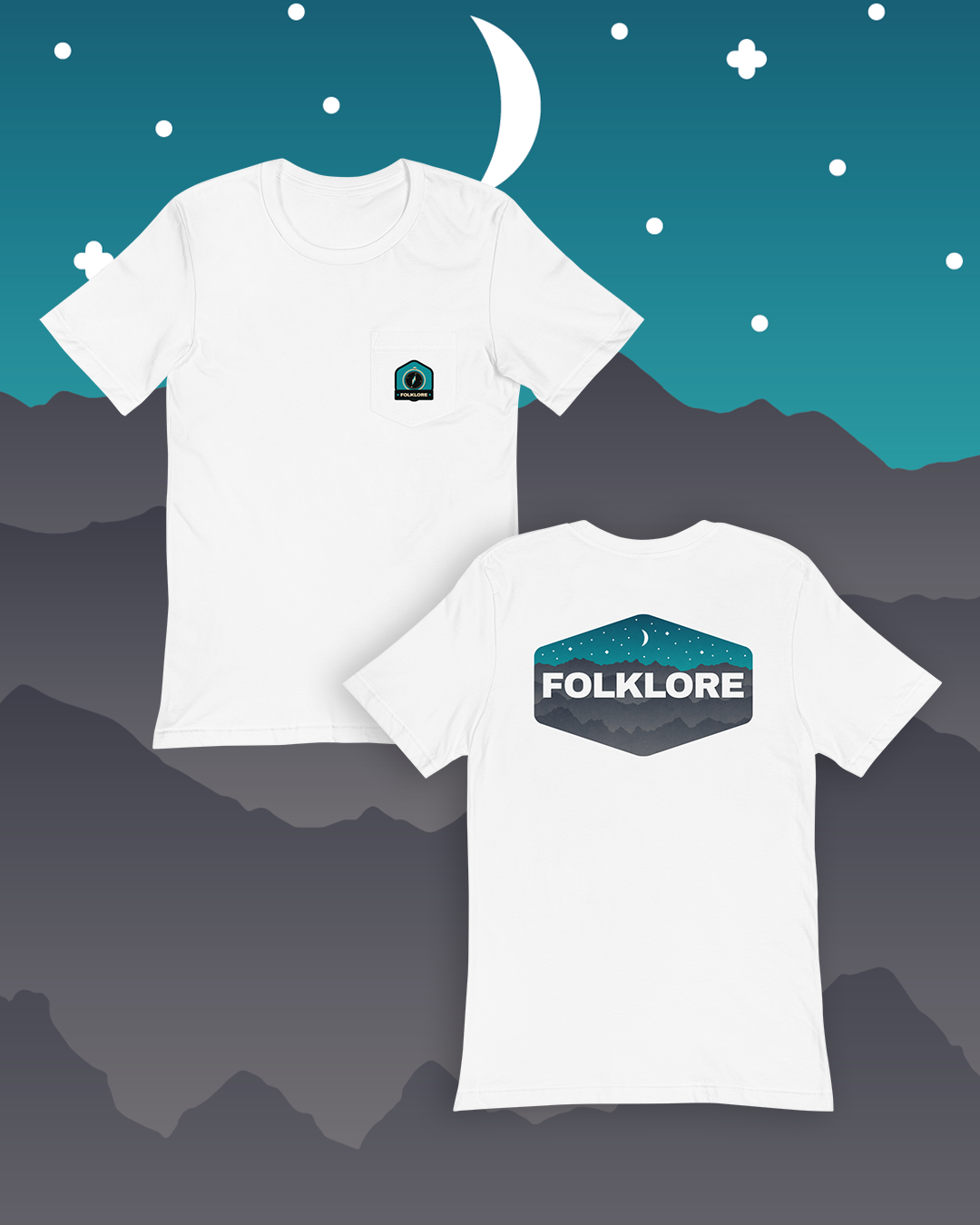Outdoor Adventure Unisex Pocket Tee (Starry Night)