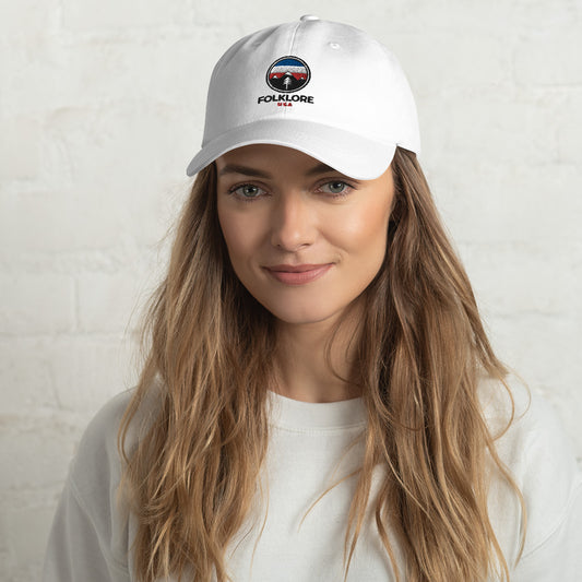 Folklore USA Red White Blue Camp Life Dad Hat (White)