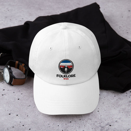 Folklore USA Red White Blue Camp Life Dad Hat (White)