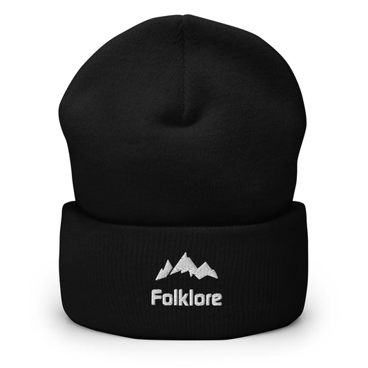 Folklore Mountains Embroidered Cuffed Beanie