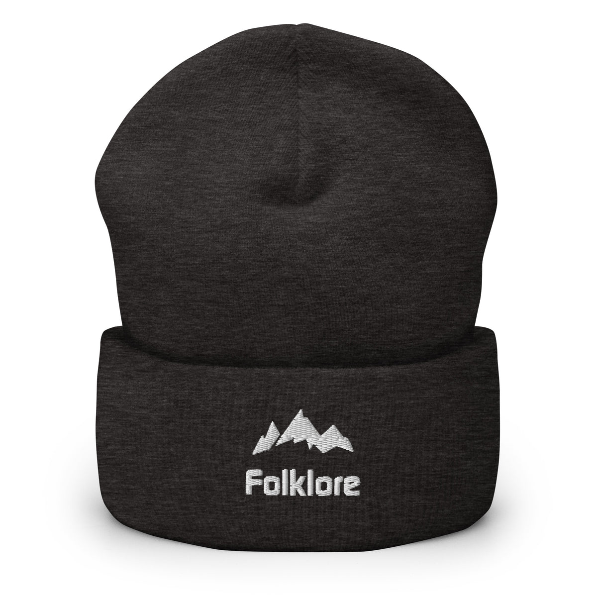 Folklore Mountains Embroidered Cuffed Beanie