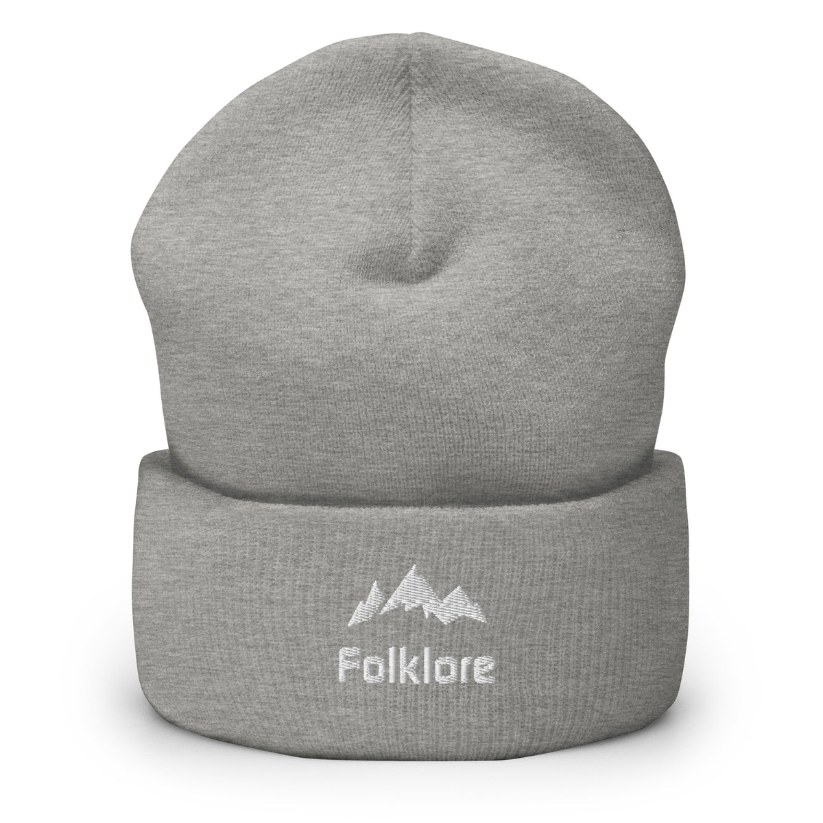 Folklore Mountains Embroidered Cuffed Beanie