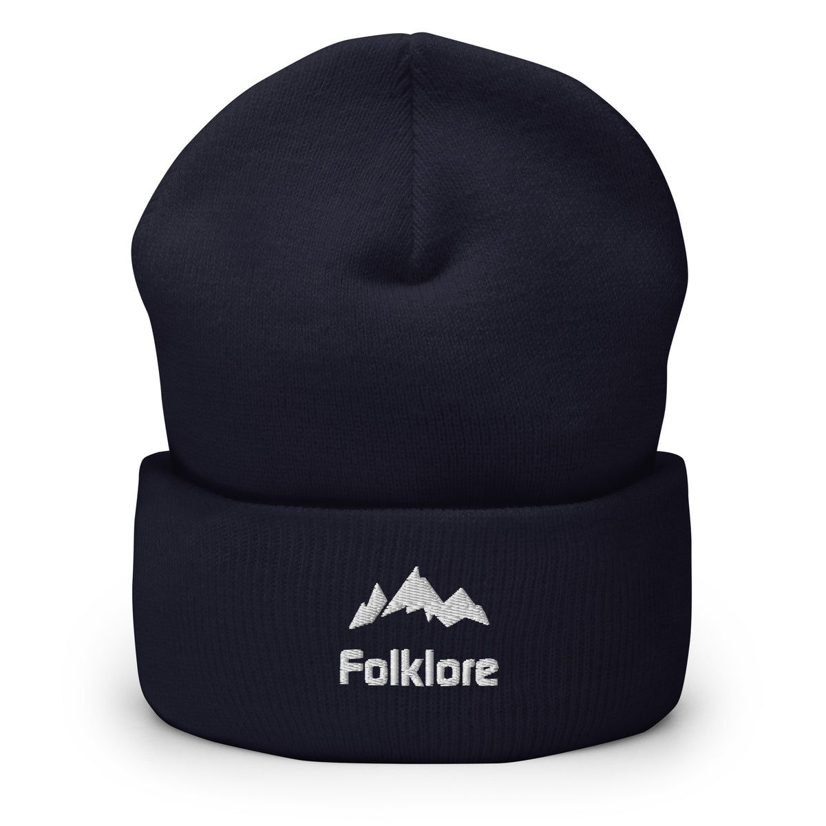 Folklore Mountains Embroidered Cuffed Beanie