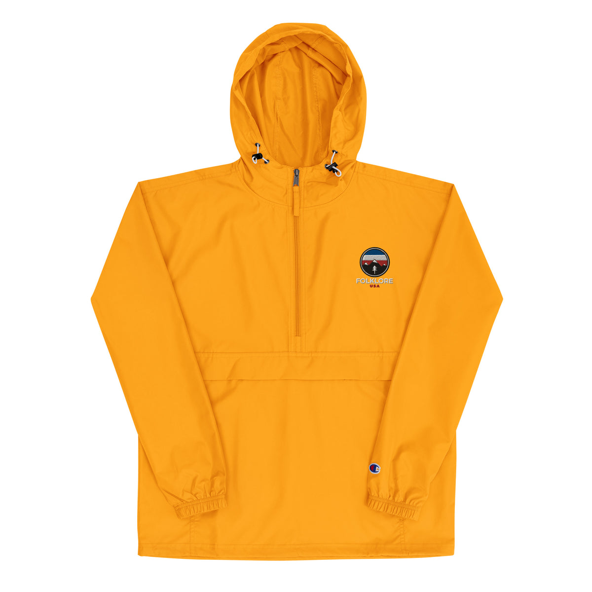 Folklore Embroidered Champion Packable Jacket