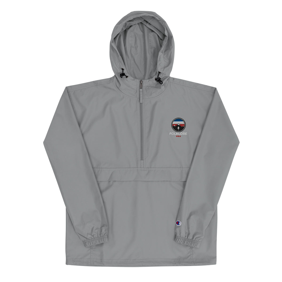 Folklore Embroidered Champion Packable Jacket