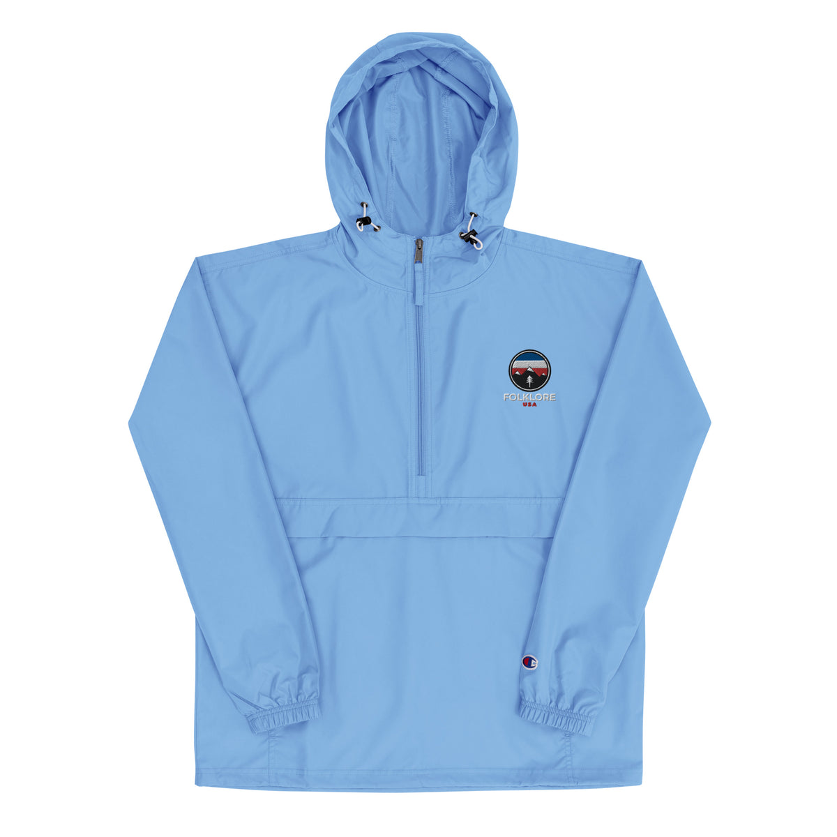 Folklore Embroidered Champion Packable Jacket