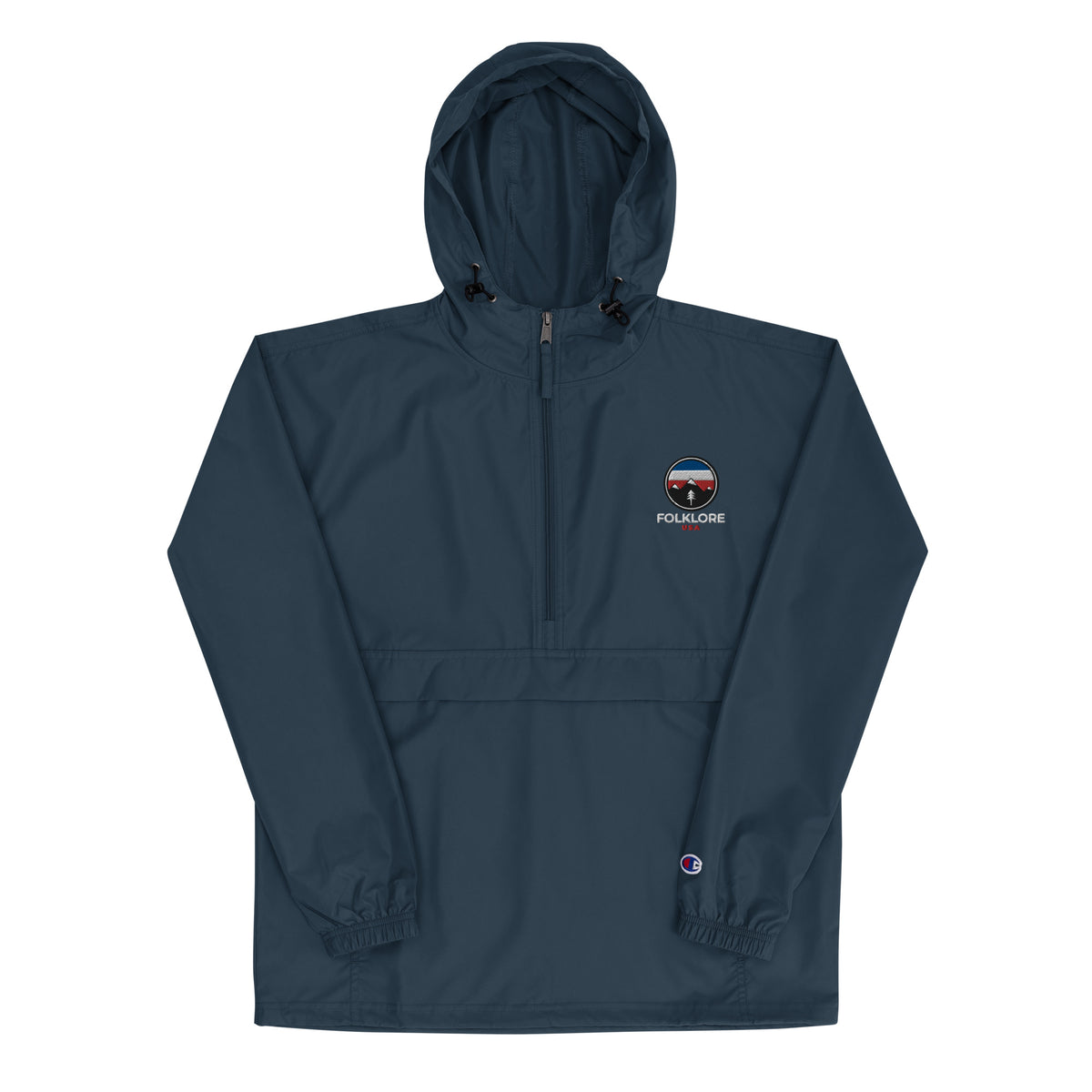 Folklore Embroidered Champion Packable Jacket