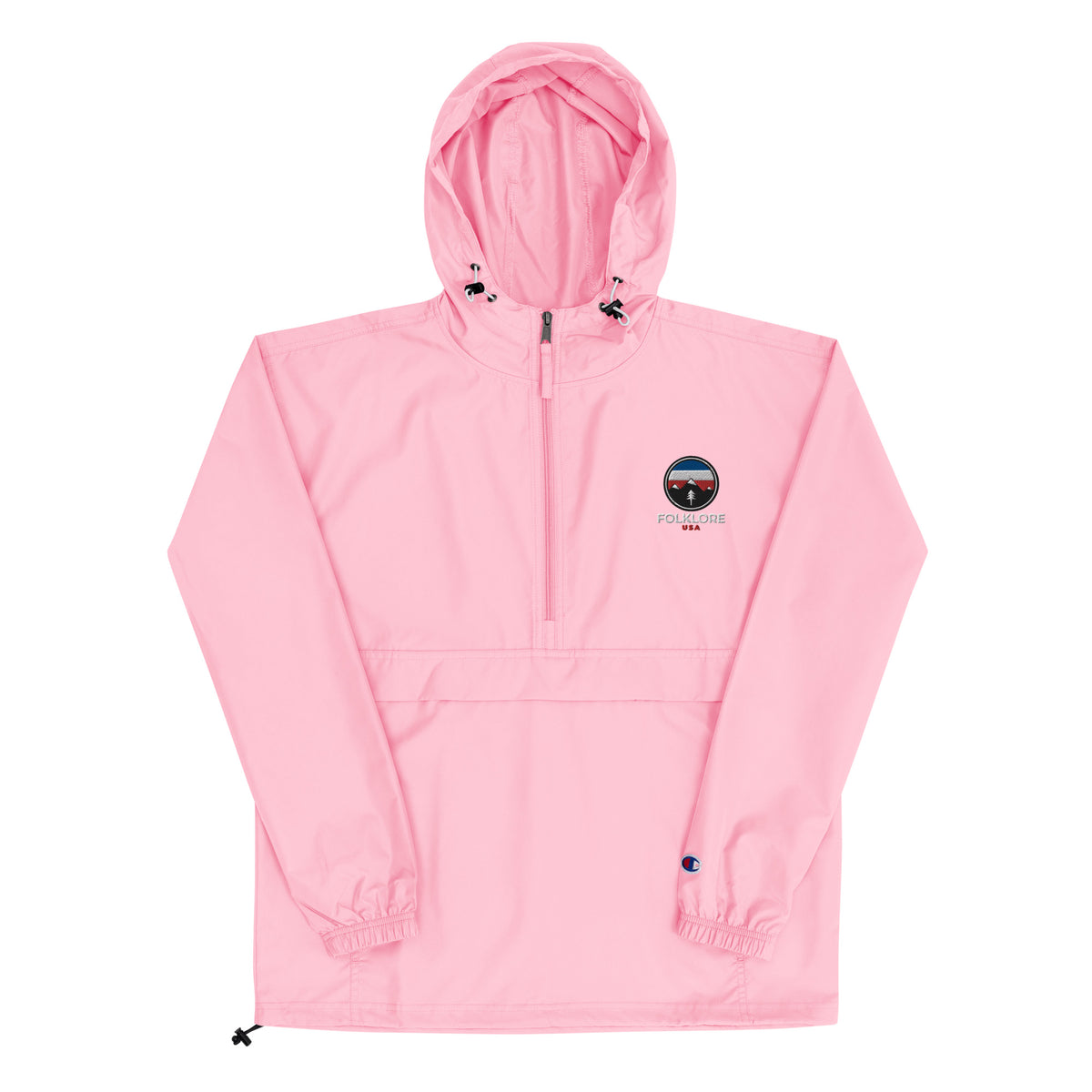 Folklore Embroidered Champion Packable Jacket