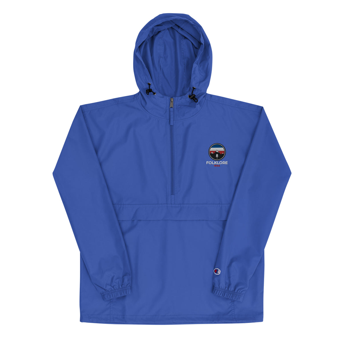 Folklore Embroidered Champion Packable Jacket