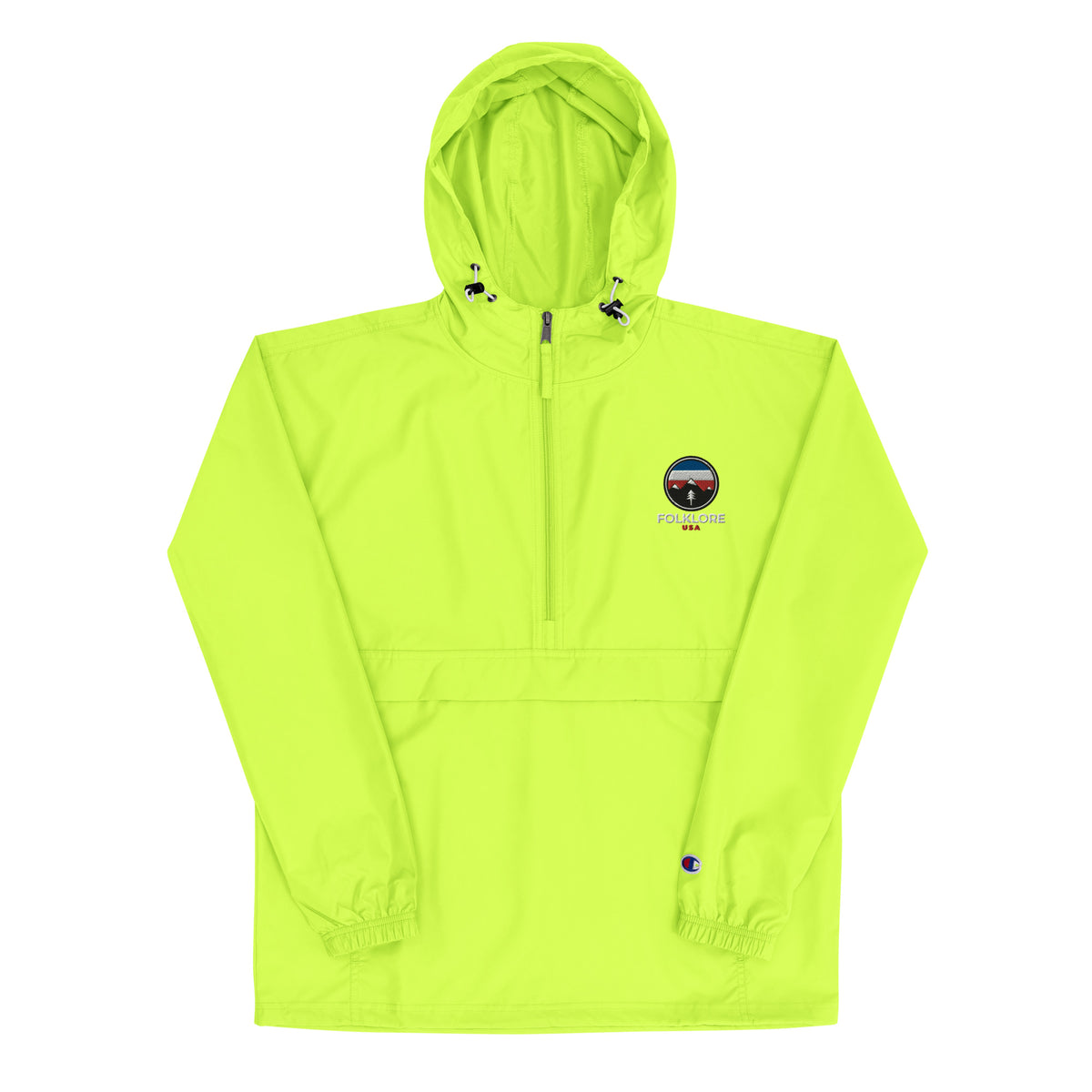 Folklore Embroidered Champion Packable Jacket