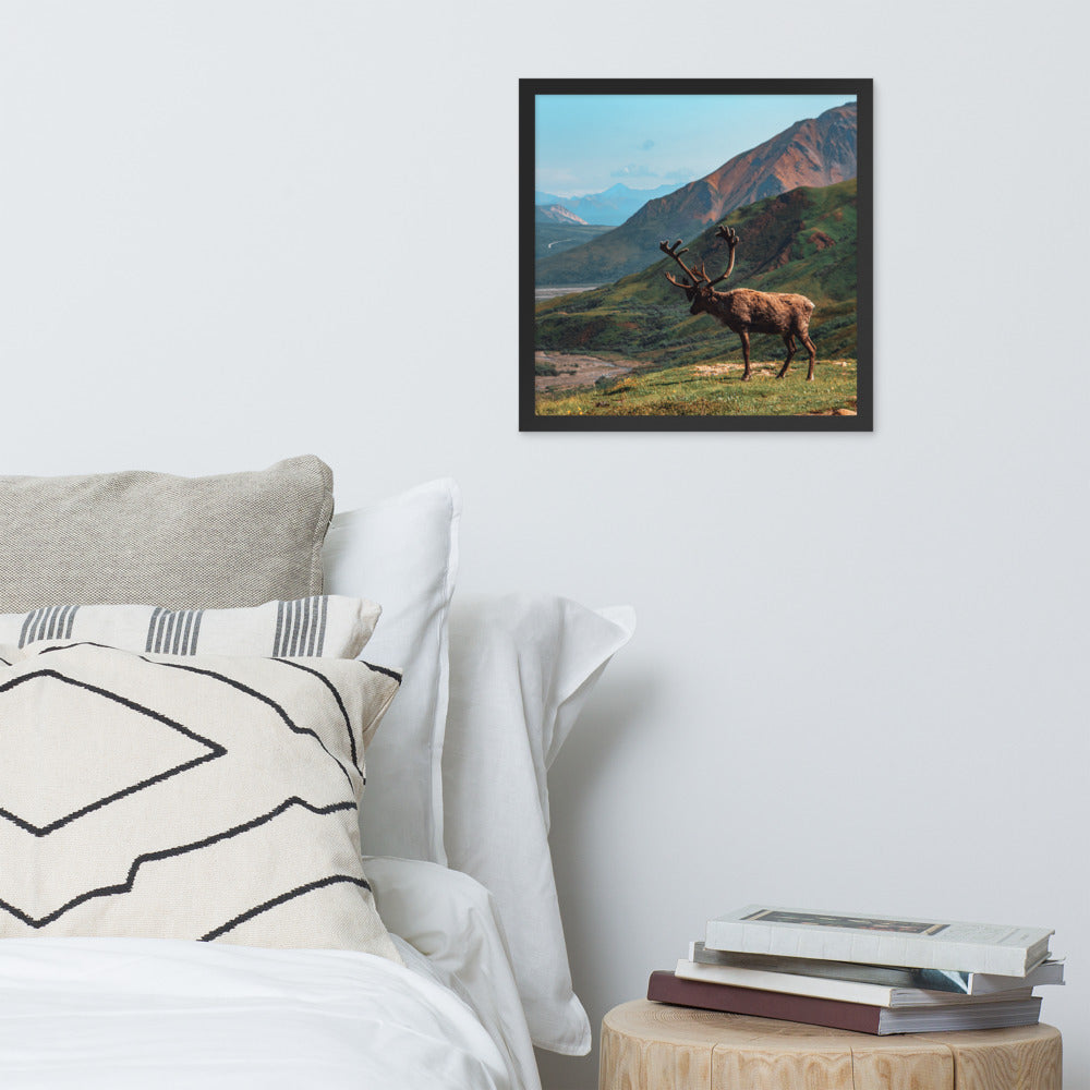 Caribou Valley Framed Print