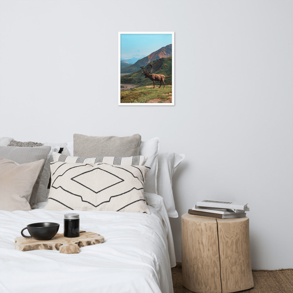 Caribou Valley Framed Print