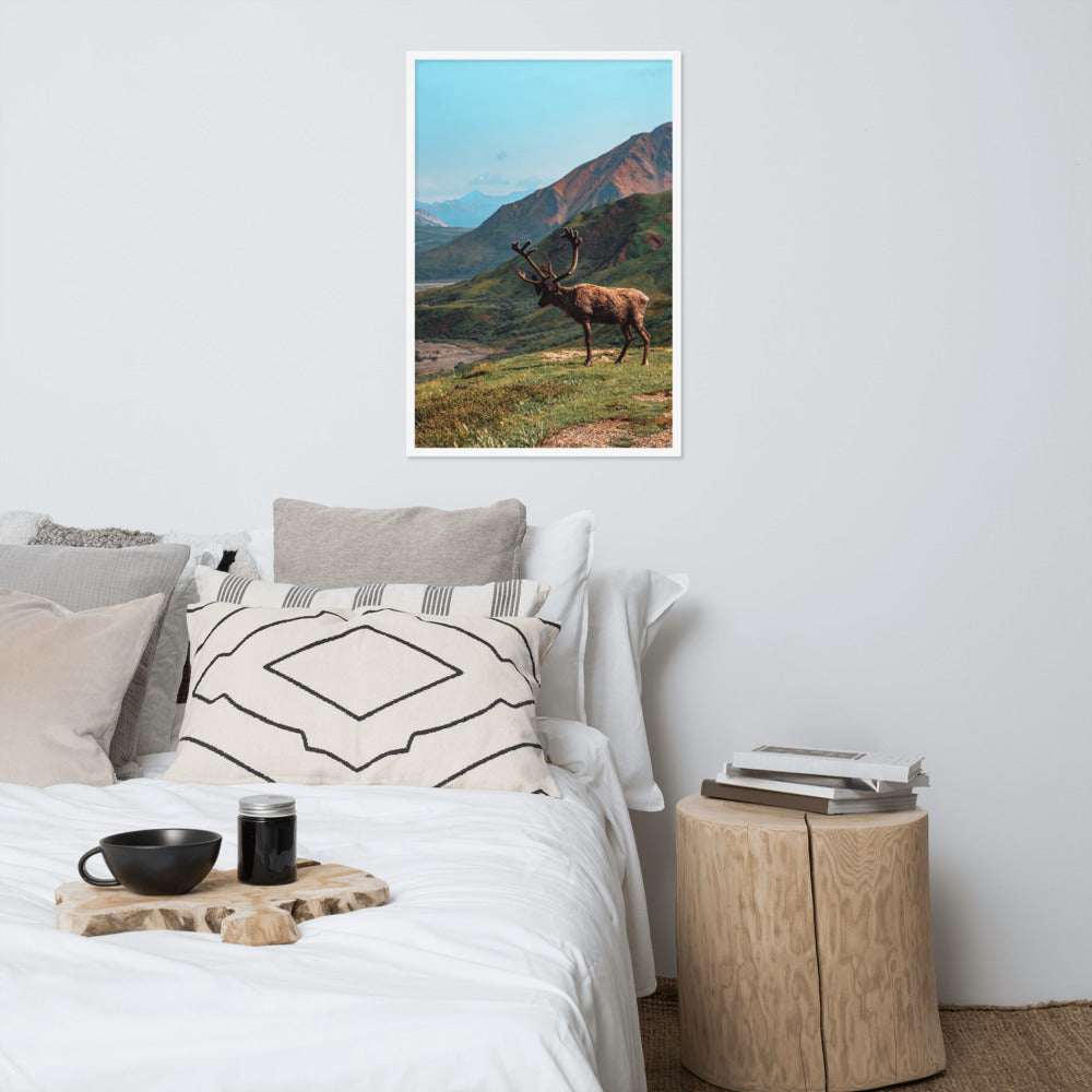 Caribou Valley Framed Print