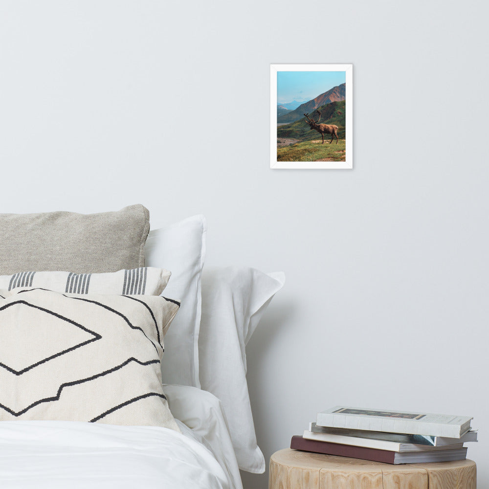 Caribou Valley Framed Print