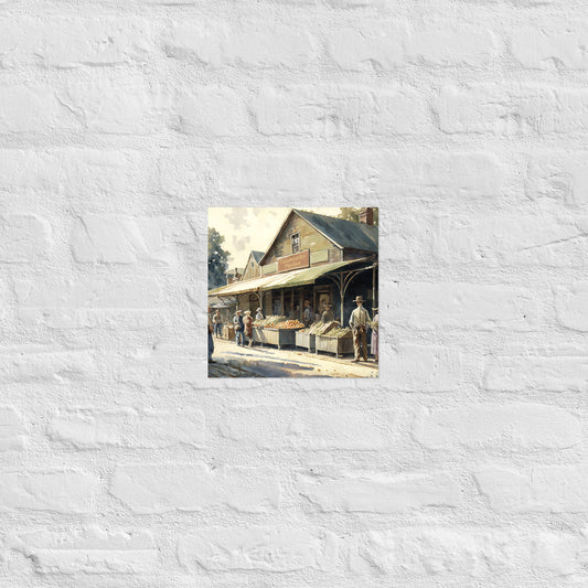Farmers Market Premium Art Print