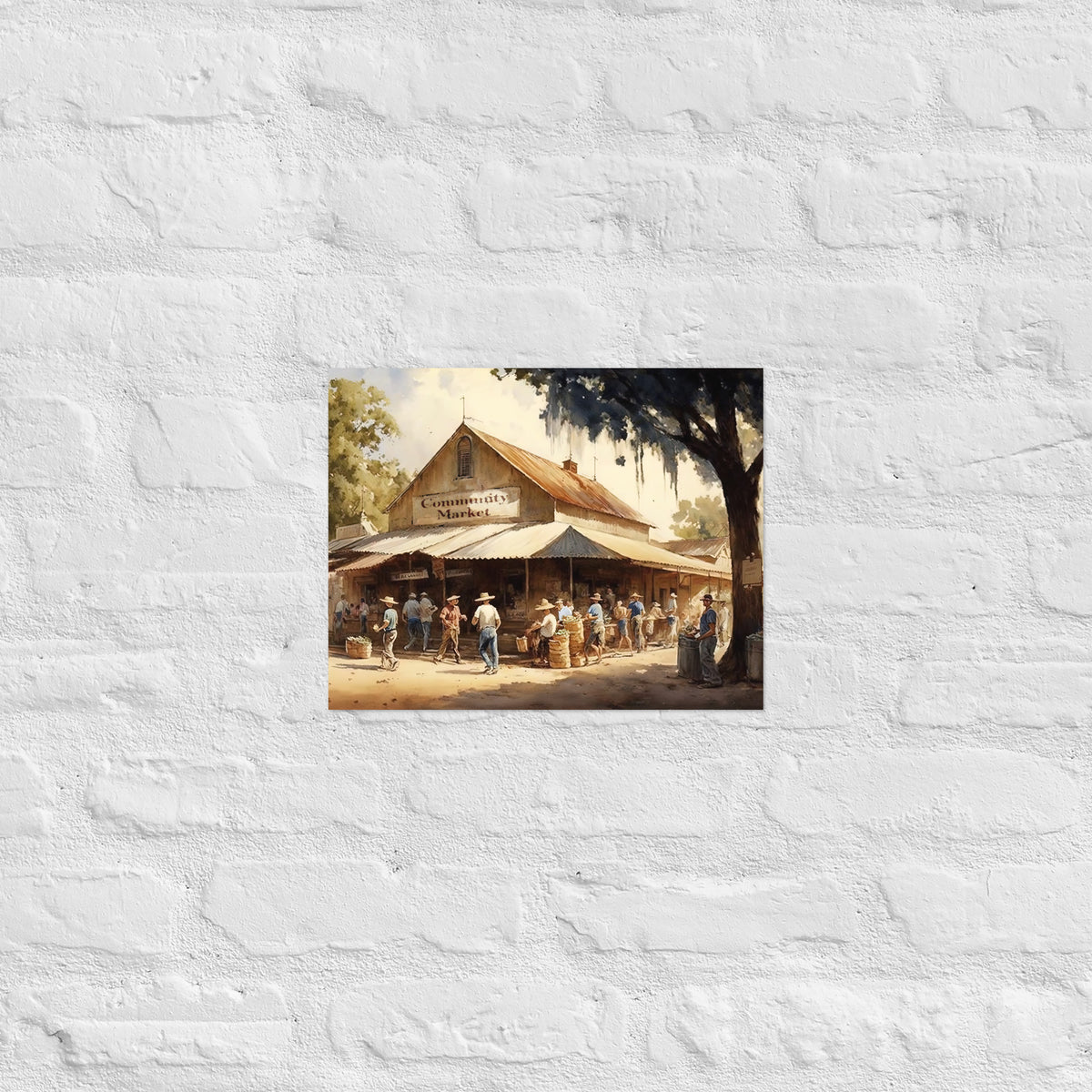 Community Market Premium Art Print