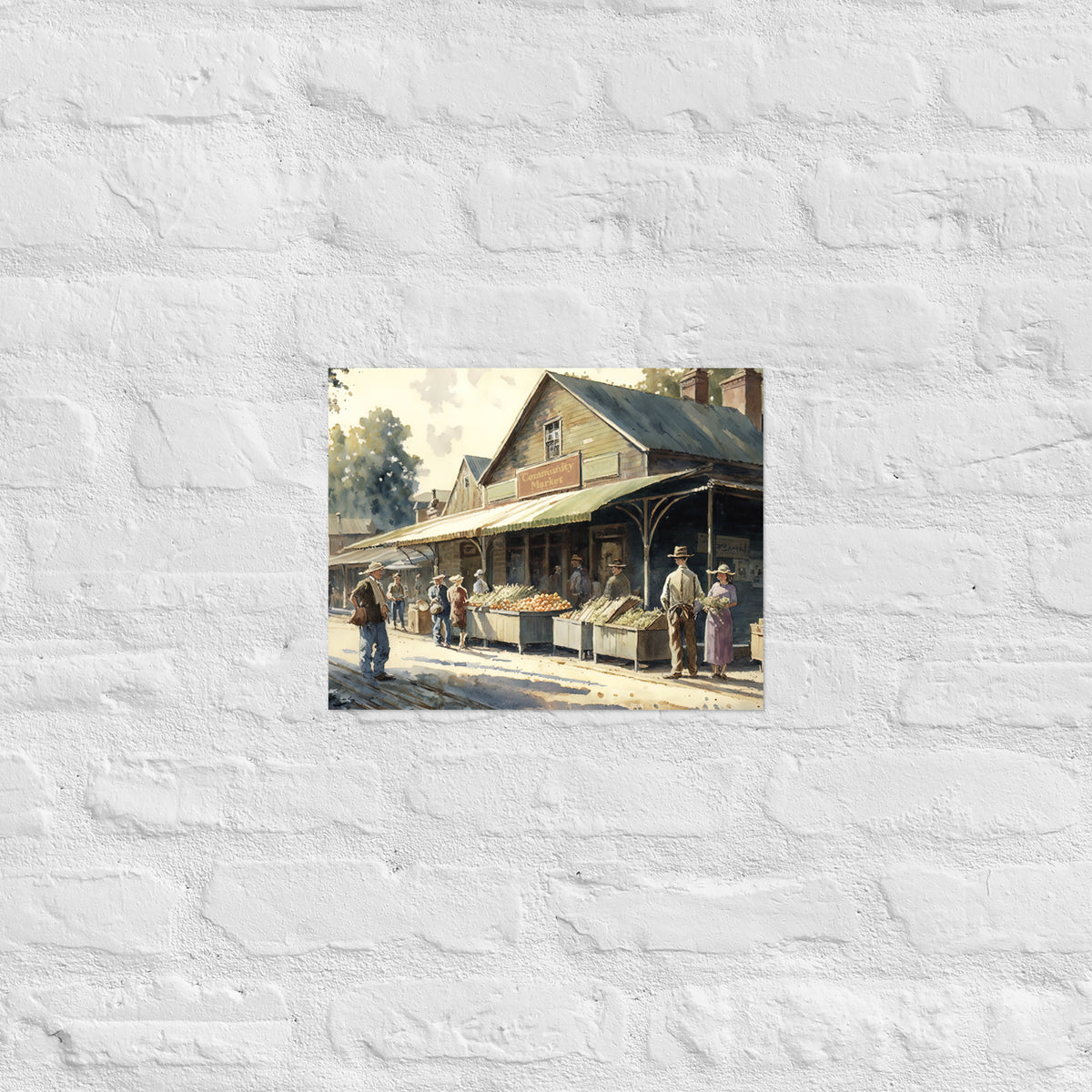 Farmers Market Premium Art Print