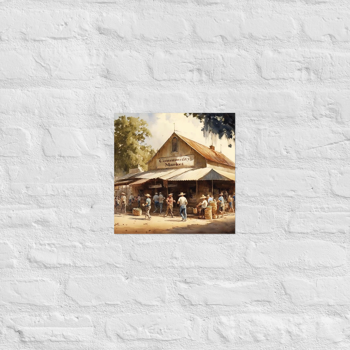 Community Market Premium Art Print