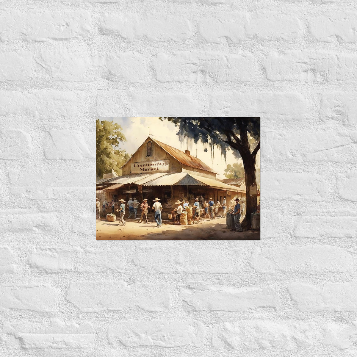 Community Market Premium Art Print