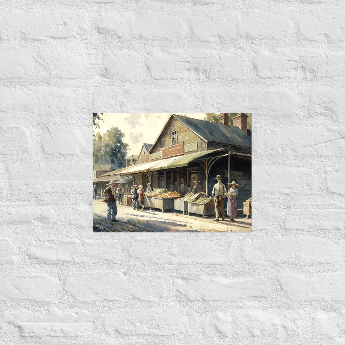 Farmers Market Premium Art Print