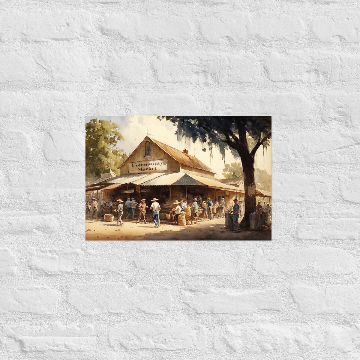 Community Market Premium Art Print
