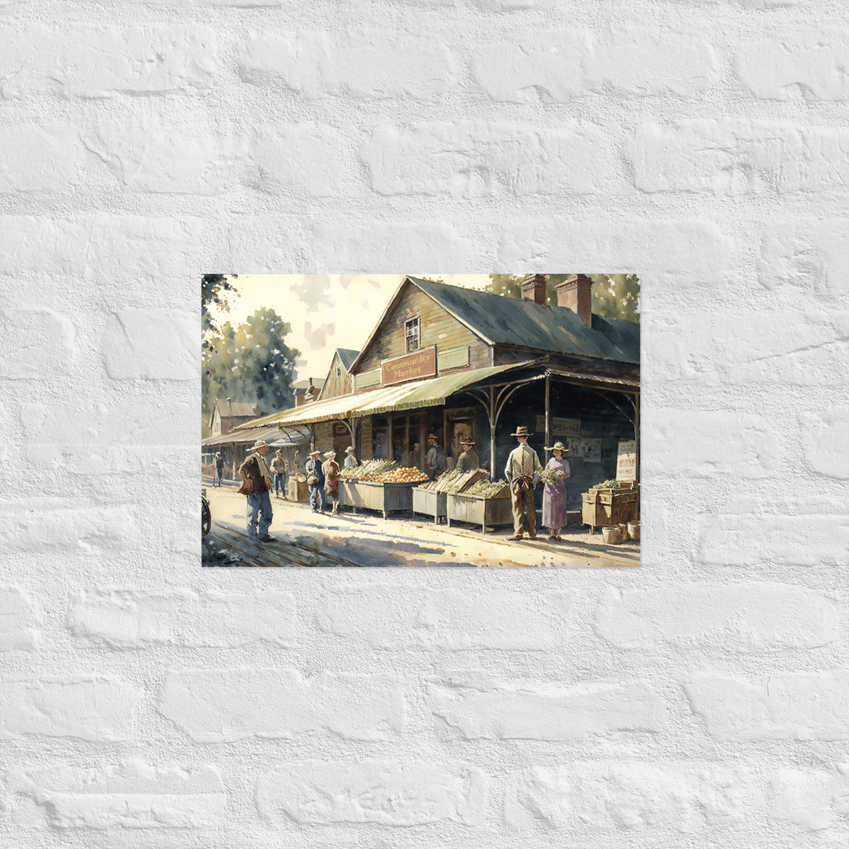 Farmers Market Premium Art Print