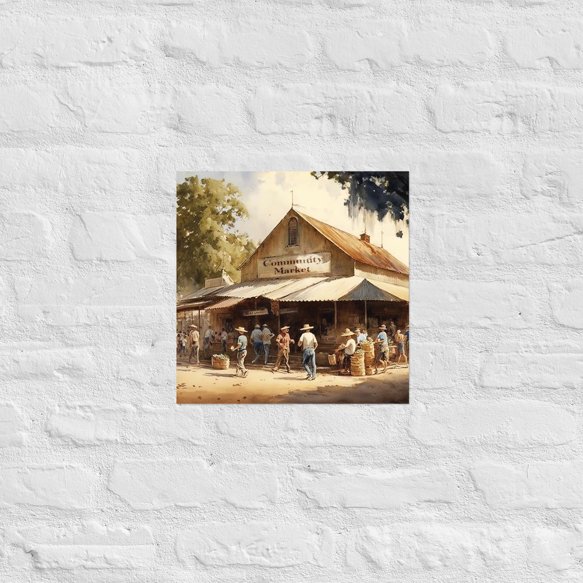 Community Market Premium Art Print