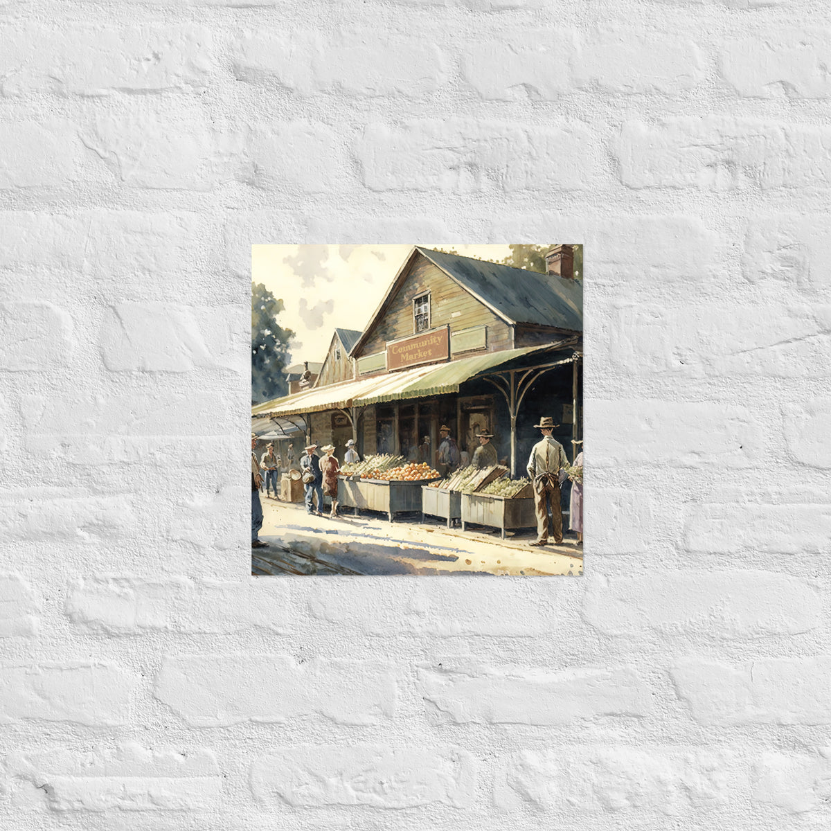 Farmers Market Premium Art Print