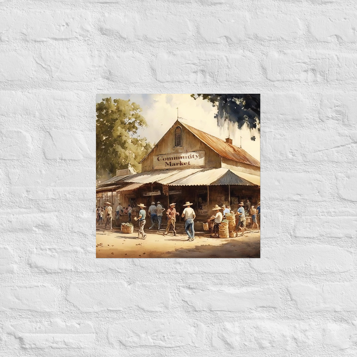 Community Market Premium Art Print