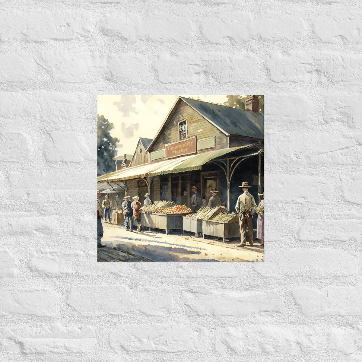 Farmers Market Premium Art Print