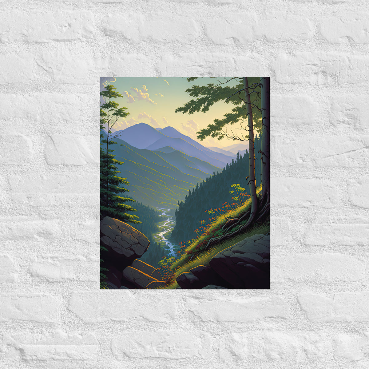 Virginia Mountain River Premium Print