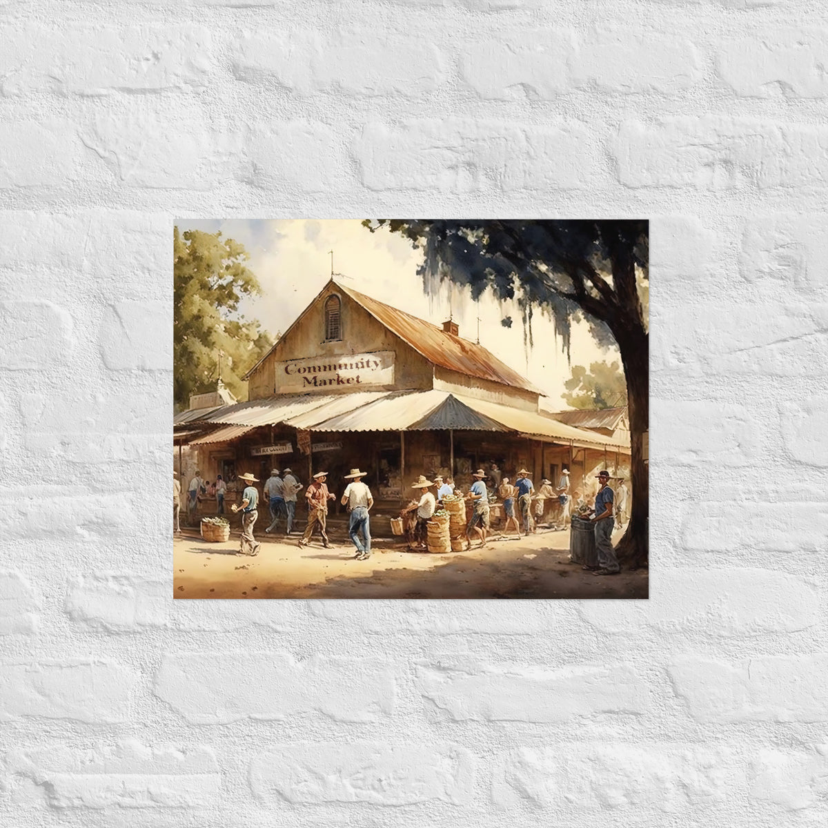 Community Market Premium Art Print