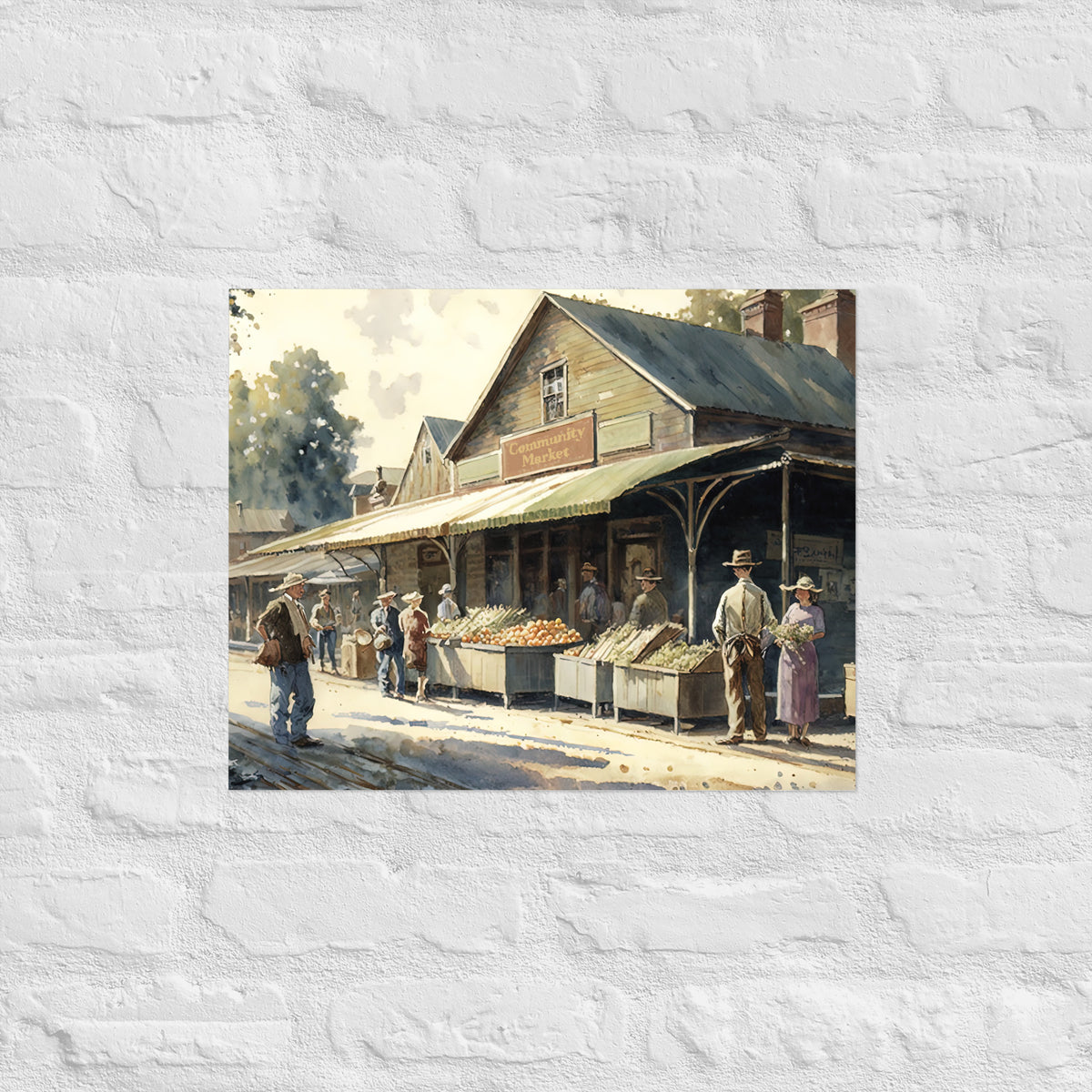 Farmers Market Premium Art Print