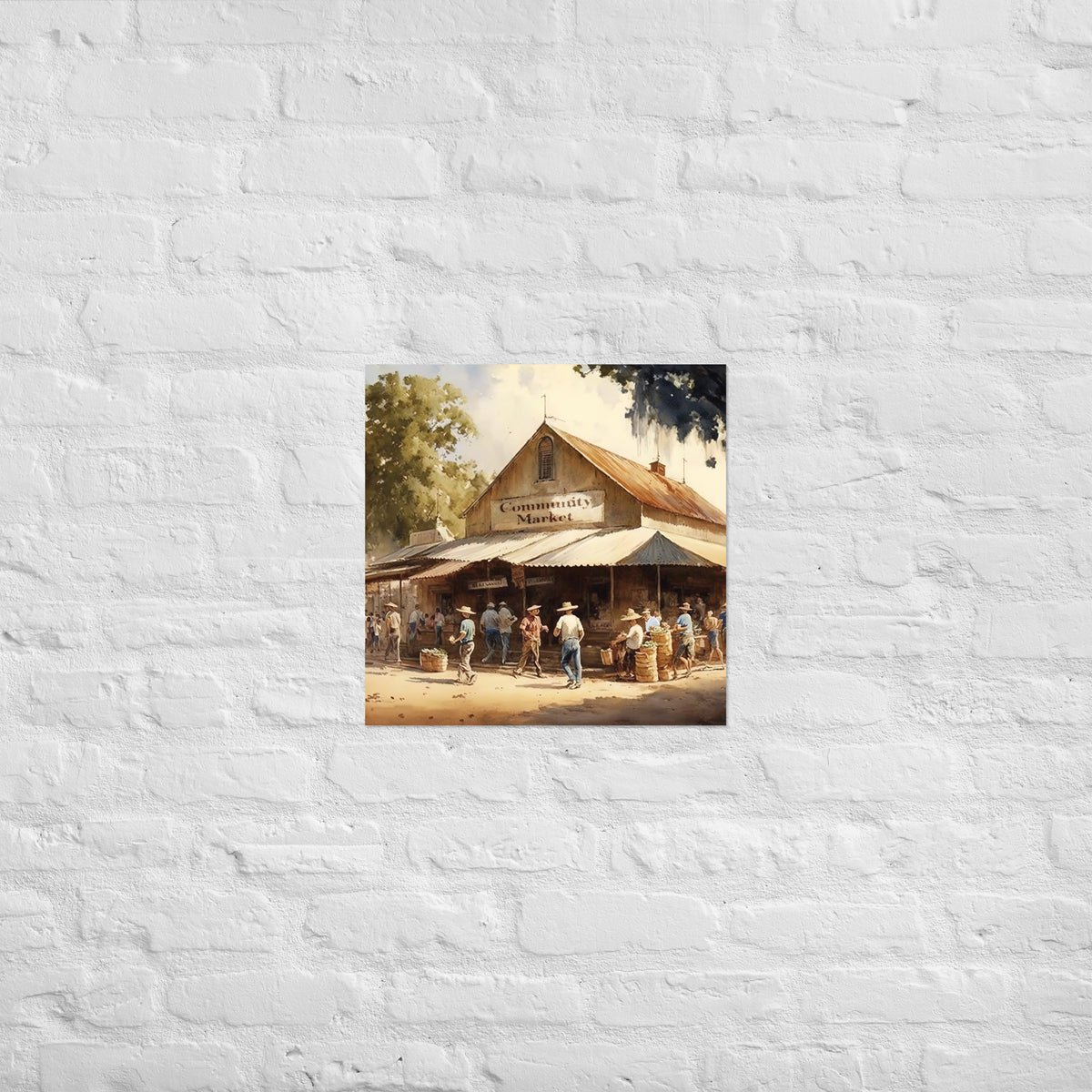 Community Market Premium Art Print