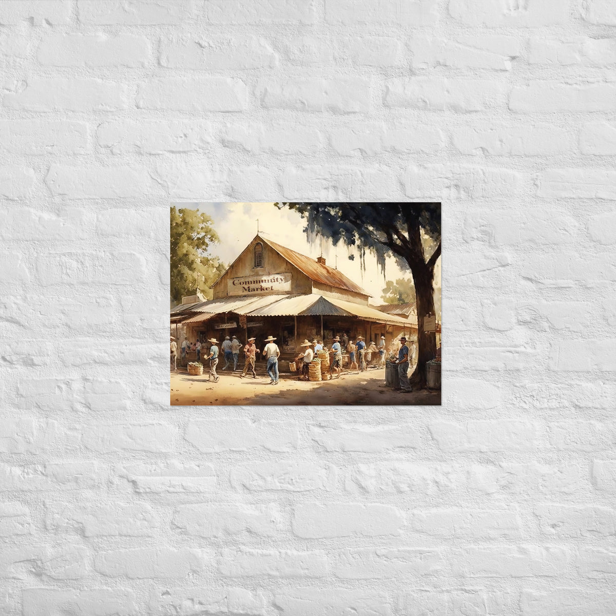 Community Market Premium Art Print