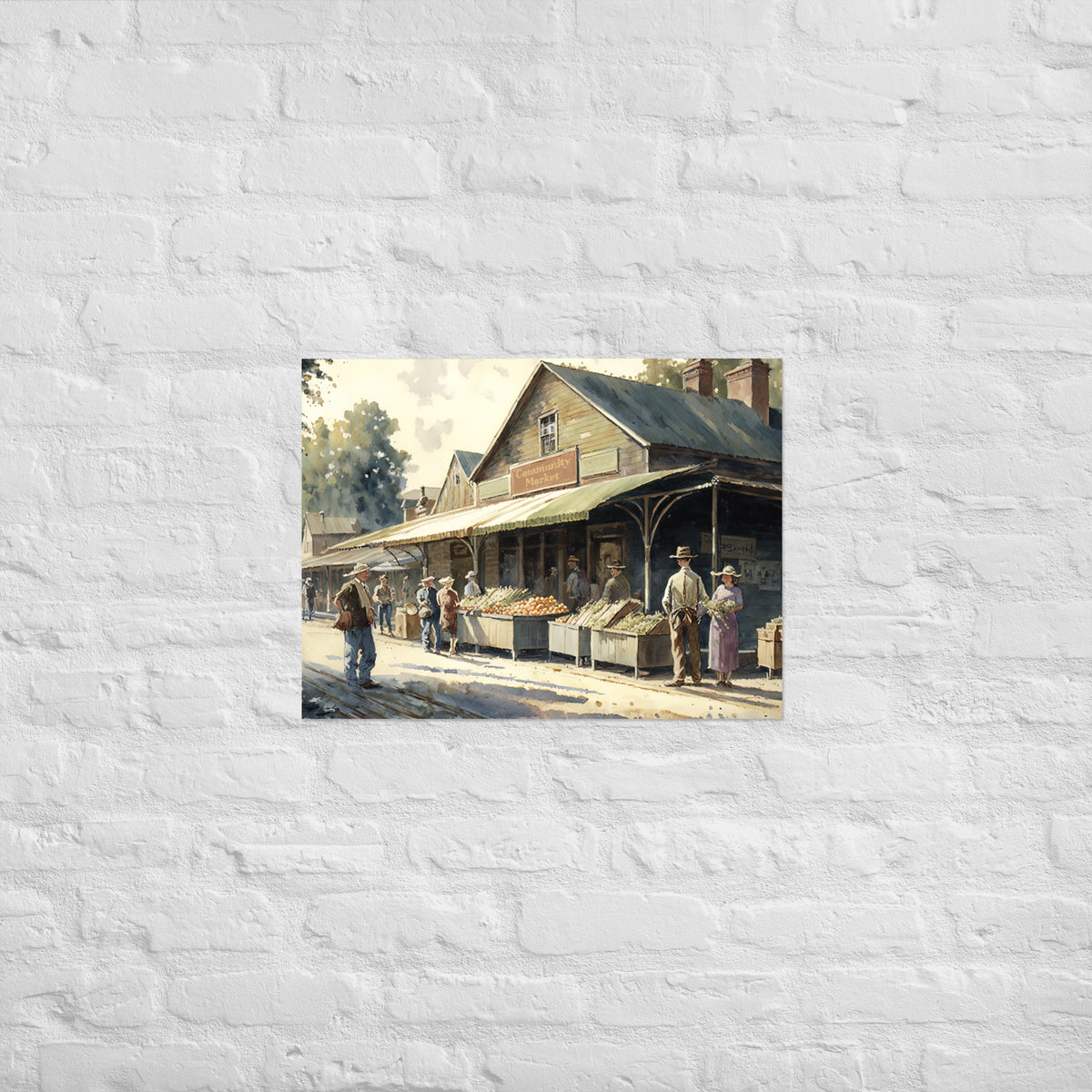 Farmers Market Premium Art Print