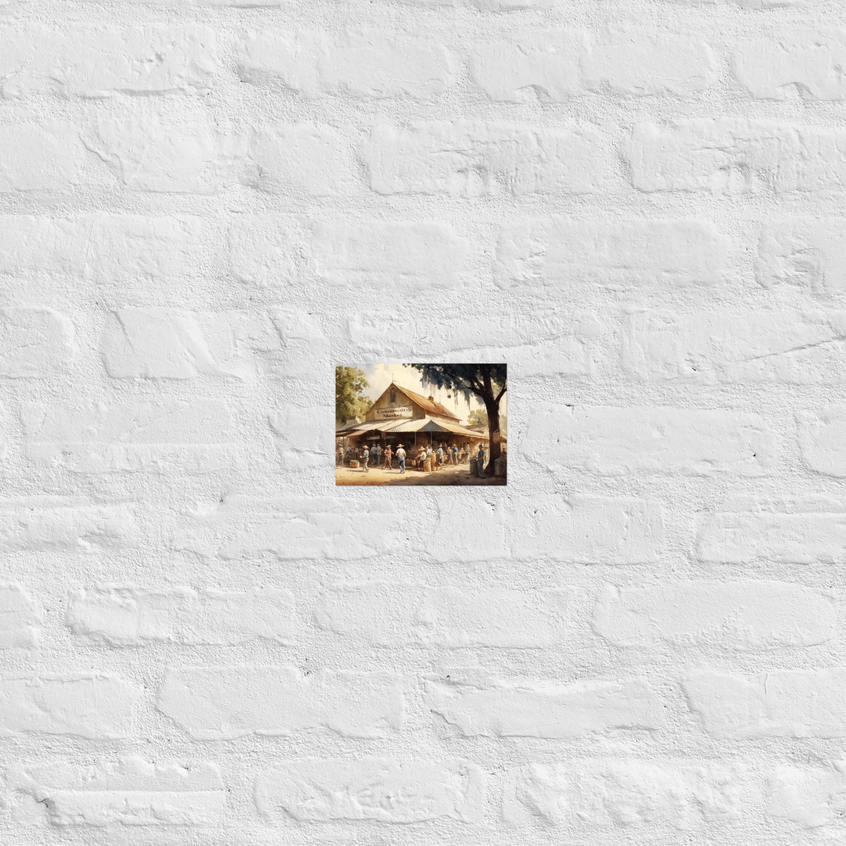 Community Market Premium Art Print