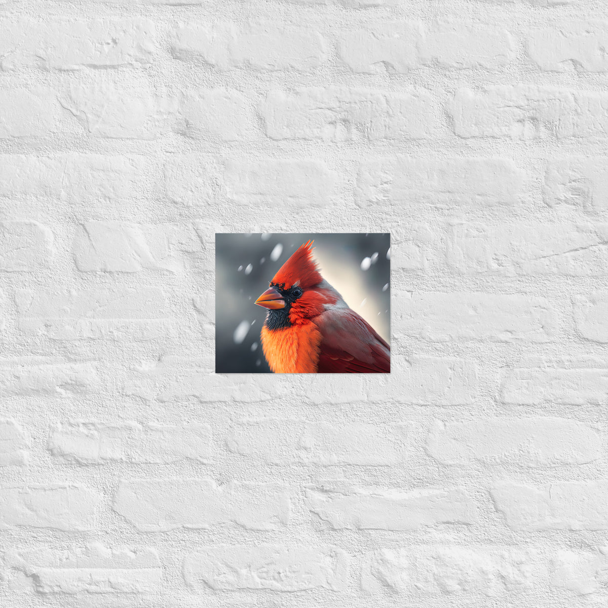Winter Cardinal Premium Print