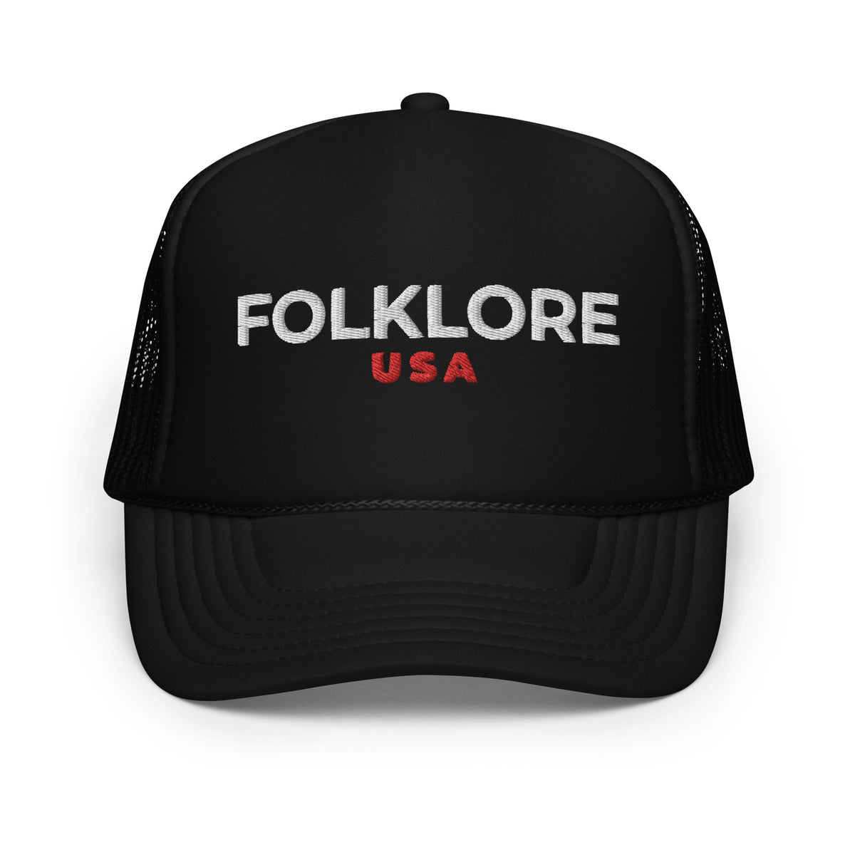 Folklore Foam Trucker Hat (White Text)