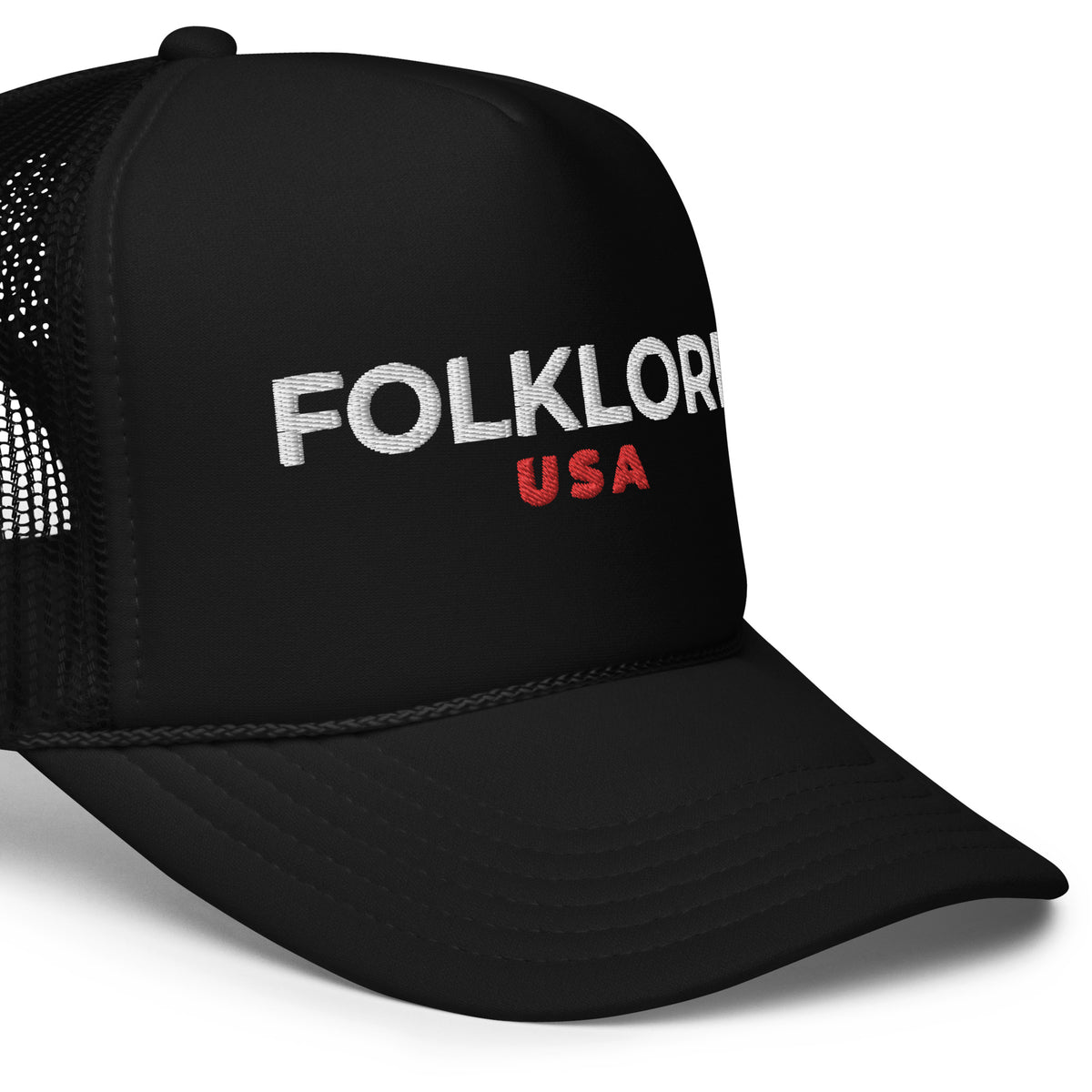 Folklore Foam Trucker Hat (White Text)