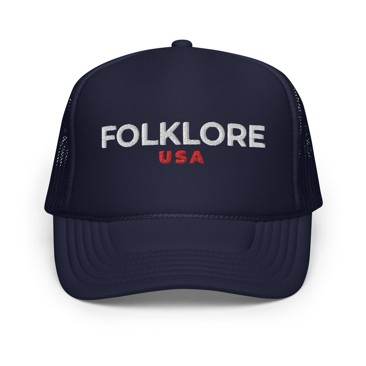 Folklore Foam Trucker Hat (White Text)