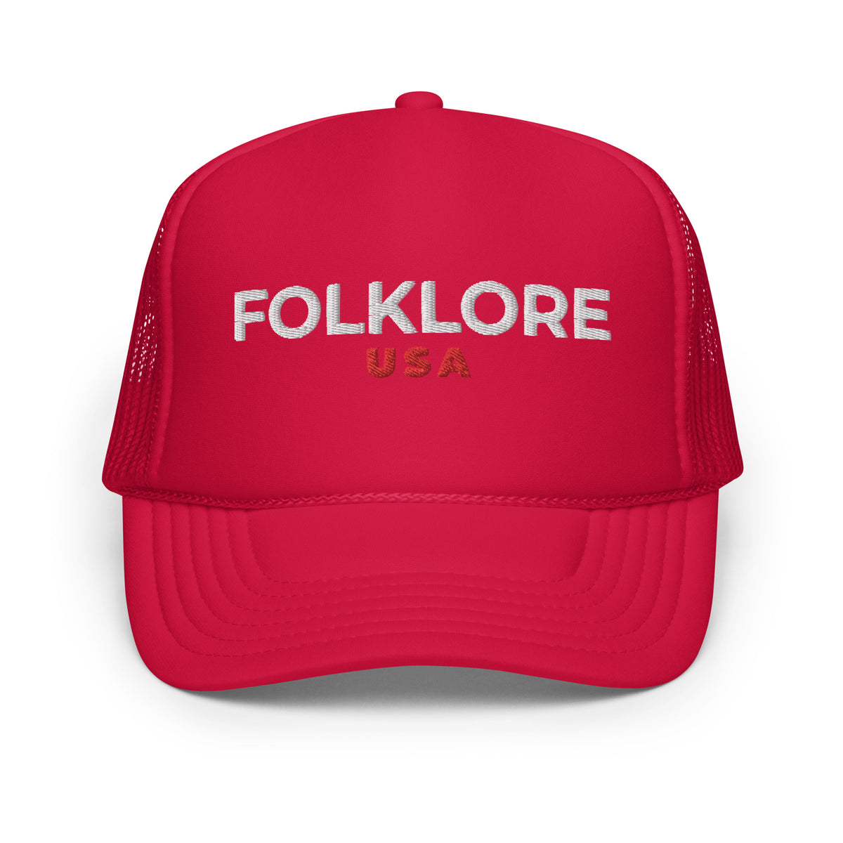 Folklore Foam Trucker Hat (White Text)